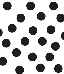 Seamless neutral polka dots pattern. White hand-drawn circles on dusty pink background. Abstract Random points ornament. Vector rose illustration for wallpaper, fabric, print, wrapping paper, textile