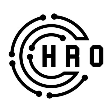 HRO letter design. HRO letter technology logo design. HRO  Monogram logo design for an entrepreneur and business.