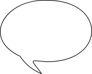 Set of blank speech bubble in flat design, chatting box, message box icon. Balloon doodle style of thinking sign symbol. Speech bubble isolated on background.