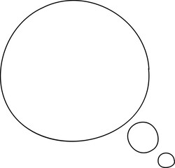 Set of blank speech bubble in flat design, chatting box, message box icon. Balloon doodle style of thinking sign symbol. Speech bubble isolated on background.