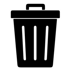 Trash Bin Symbol isolated on transparent background

