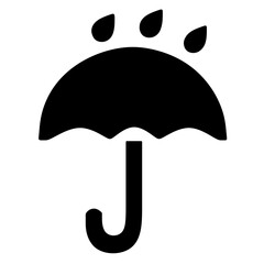 Umbrella Symbol isolated on transparent background


