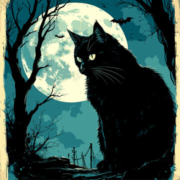 black cat hellowen