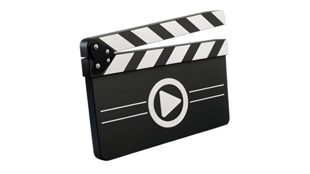 movie clapper board vector illustration