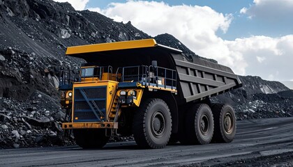 Obraz premium Industrial Machinery on Rocky Terrain
