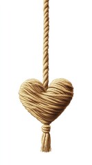 A Heart Bound by Rope: A Detailed Illustration of Love's Strength and Connection.