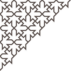 Geometric Ornamental Corner Motif