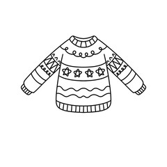 A sweater with stars and stripes on it