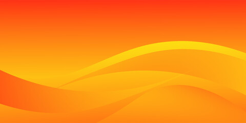 Warm Orange Yellow Gradient Waves. vector Eps 10. Modern