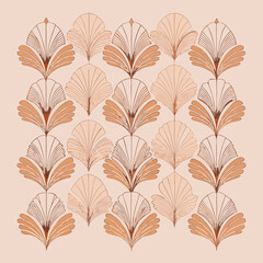 Obraz premium Abstract symmetrical floral grid design with vibrant colors