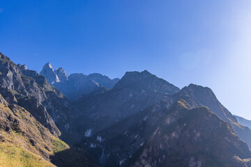 Naklejka premium mountain landscape in the morning 