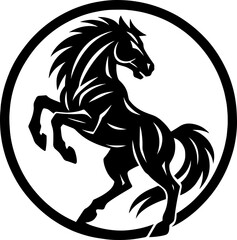 Mustang Scalable SVG Vector Graphic with Editable Paths and Layers for Web, UI Design, Digital Art, and Print Applications © noor