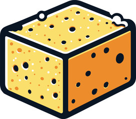 sponge for washing or cleaning