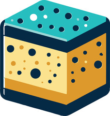 sponge for washing or cleaning