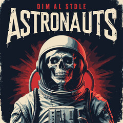 skull in astronaut suit