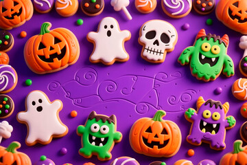 Obraz premium halloween party background