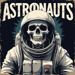skull in astronaut suit