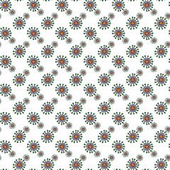 Colorful flower pattern