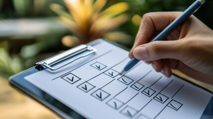 Checklist completion