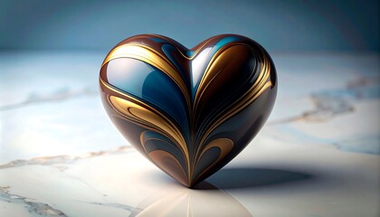 Heart-shaped chocolate confection