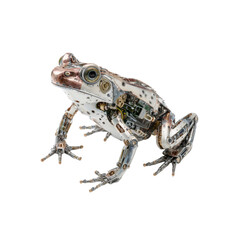 Fototapeta premium Steampunk Frog A Biomechanical Masterpiece