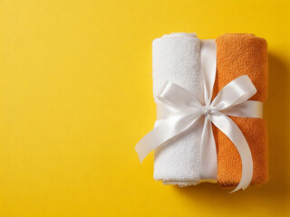 orange towel