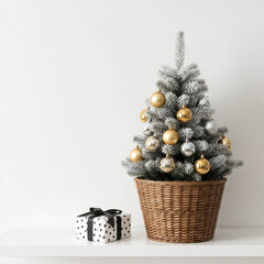 christmas tree and decorations
