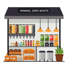 Minimal Zero Waste Store Eco Friendly Bulk Food Shop