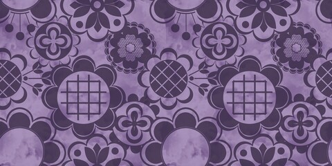 Colorful flowers as a seamless pattern. Multicolored background with flowers.
Seamless floral decor.