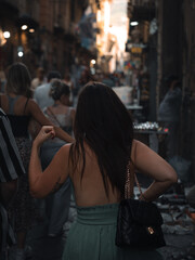 woman on the street in napoli