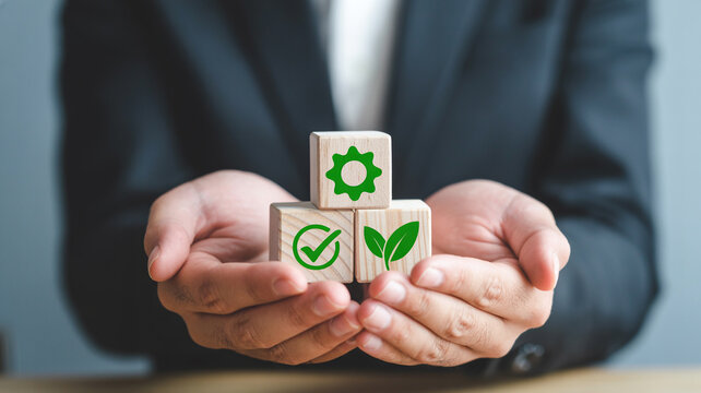 Sustainable business practices concept showing eco friendly and responsible corporate governance model process - Powered by Adobe