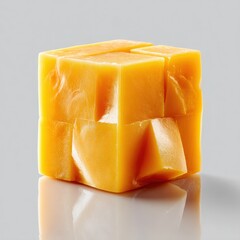 Yellow Cube Sculpture