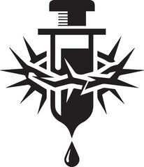 thorns silhouette vector