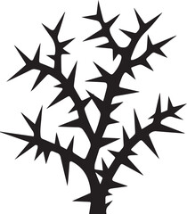Obraz premium thorns silhouette vector