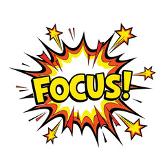 Comic Book Style Focus Word Art