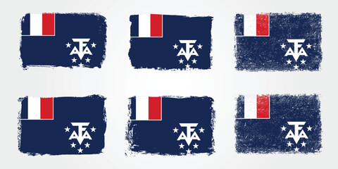 French Southern and Antarctic Lands Flag Brush Variants