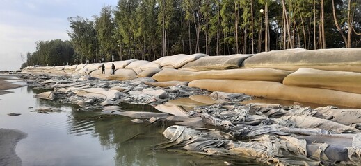 Eroded Nature in Cox's Bazar Beach Area