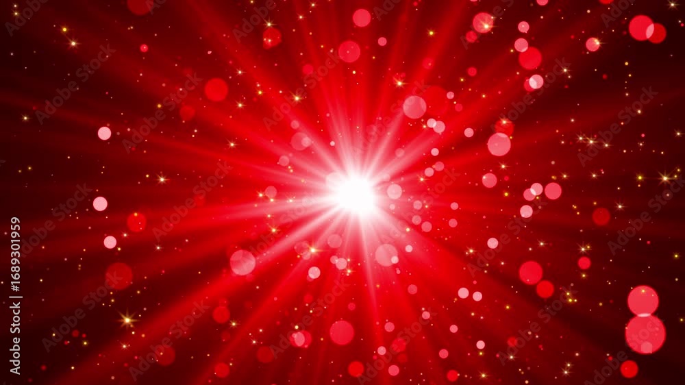 Canvas Prints flaming red glow light particles backdrop animation