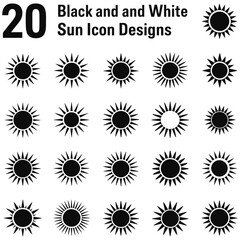 Fototapeta premium Vector sunburst icon collection for summer design elements