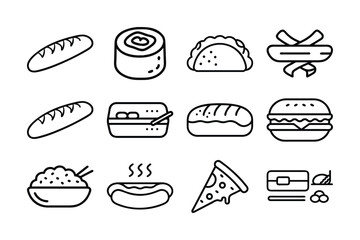 Food icons bread