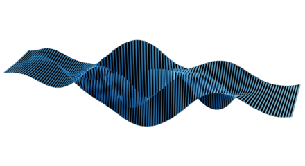 Abstract Blue Waveform Data Visualization Technology Background Futuristic Digital Pattern
