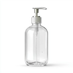 Elegant and minimalist bottle of hand soap ready to use