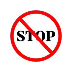 No Sign Icon Crossed Circle Vector Design