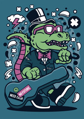 T shirt design with vintage design