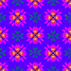 seamless background with flowers