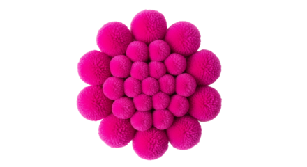 Abstract Pink Fractal Flower Shape Complex Geometric Design Modern Art Background Stock Photo