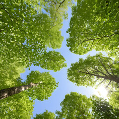 Obraz premium Nature's Embrace: A Glimpse into the Heart of the Forest