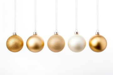 Christmas balls gold decoration celebration.