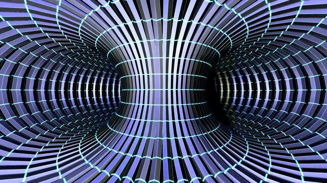 Seamless Rotating 3D circule rotation &ndash; Futuristic Abstract Loop Background.