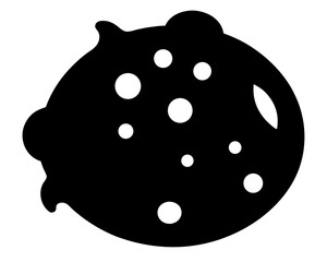 Cookies simple silhouette vector,Cookies icon